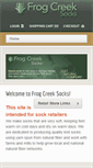 Mobile Screenshot of frogcreeksocks.com
